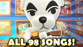 🎸 KK Slider Sings ALL 98 SONGS In Animal Crossing New Horizons [upl. by Udenihc]