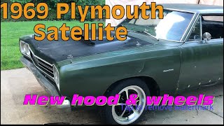 1969 Plymouth Satellite upgrades Hood and Wheels [upl. by Durkin]