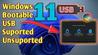 create window 11 bootable USB for Supported  unsupported hardware allinone bootable USB maker [upl. by Osyth413]