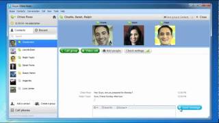 How to start a Skype group text chat  Windows [upl. by Aon]