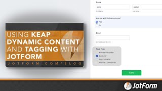 Using Keap Dynamic Content amp Tagging [upl. by Ynatil806]