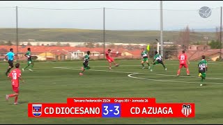 Resumen CD Diocesano  CD Azuaga Tercera Federación GrXIV 2324 [upl. by Smeaj]