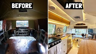 Rotting Airstream Transforms Into Dream Travel Trailer Full TIMELAPSE BUILD [upl. by Eugirne]