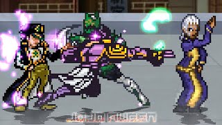 Jotaro part 6 vs Pucci CMoon  Epic Quick Match Battle MUGEN [upl. by Nancey]