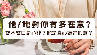 《塔羅測驗》他她對你有多在意？對方會不會口是心非？他是真心還是假意？ 實體塔羅課程招生中 [upl. by Hopper127]