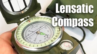 Lensatic Military Sighting Compass Unboxing [upl. by Llenahc]