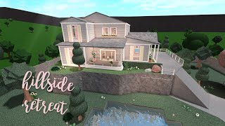 Hillside Retreat House  Bloxburg Build  alixia [upl. by Addam468]