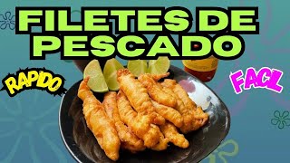 PESCADO tilapia CAPEADO frito con harina y cerveza EMPANIZADO [upl. by Keldah820]