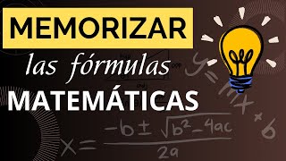 🧠 ¡Memoriza Fórmulas Matemáticas Complejas Fácilmente 🚀 [upl. by Notlef]