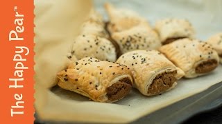 Vegan Sausage Rolls  THE HAPPY PEAR [upl. by Mile]