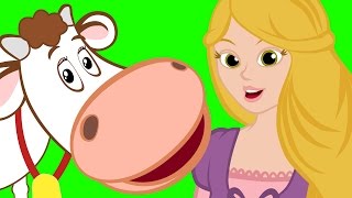 La Vaca Lechera Rapunzel Canciones de hadas para niños pequeños [upl. by Brenda760]