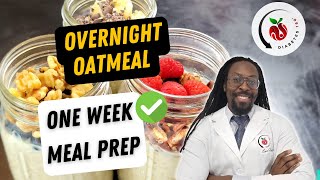 Overnight Oatmeal Recipe Walkthrough Quick amp Easy Diabetes Friendly Meal [upl. by Namyaw414]