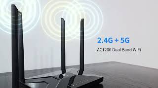 netis NC65  AC1200 Wireless Dual Band Gigabit Router [upl. by Ireg]