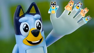 Finger Family Song  Bluey Kids Songs amp Nursery Rhymes  Pretend Play Bluey Toys [upl. by Muhcon]