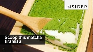 This matcha tiramisu is all about the scoop [upl. by Maillliw]