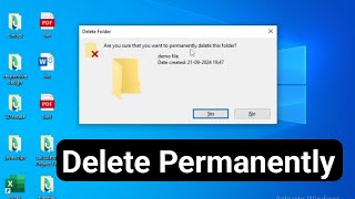 How to Delete a Folder in Windows 10 Quick amp Easy Guide  Folder permanently delete [upl. by Aihsila]