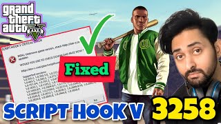 SCRIPT HOOK V UPDATE GTA 5 VERSION 3258  Script Hook V  GTA 5 Mods  HindiUrdu  THE NOOB [upl. by Ahsik]