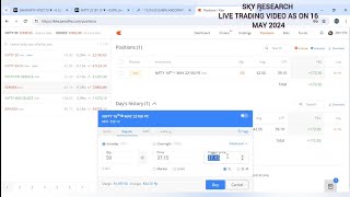 LIVE OPTION TRADING FOR LIVING AS ON 16 MAY 2024Live trading [upl. by Changaris]