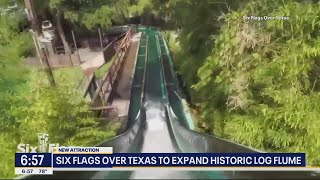 Six Flags expanding historic log flume ride [upl. by Mcclenaghan166]