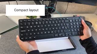 PERIBOARD733 Compact Scissor Keyboard UNBOXING  TUTORIAL [upl. by Renelle]