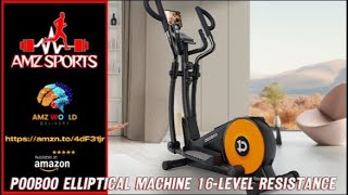 Overview pooboo Elliptical Machine Elliptical Machines 16Level Resistance HyperQuiet Amazon [upl. by Ihtak178]