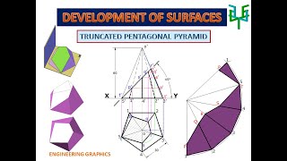 Development of Surfaces  Truncated Pentagonal Pyramid [upl. by Langelo]