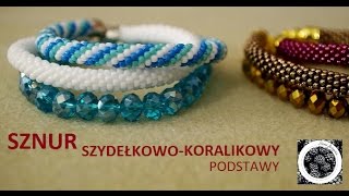 Sznur szydełkowokoralikowy  podstawy  tutorial [upl. by Lenrow606]