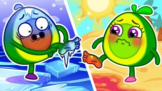 Avocado Baby Take a Bath 🛁🧼 Hot vs Cold 🤩  Best Cartoons by Pit amp Penny Stories 🥑✨ [upl. by Maise]