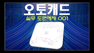 오토캐드  실무 도면예제 001 100 실습 및 파일 제공 [upl. by Xenia476]