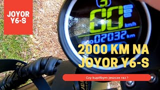 2000 km hulajnogą elektryczną Joyor Y6s  jeździ to jeszcze [upl. by Chase]