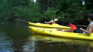 kayaking on the AuSable River Grayling MI [upl. by Ahsied]