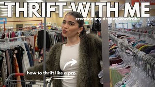 come thrifting with me REALISTIC day at the thrift building my DREAM WARDROBE [upl. by Clovah]