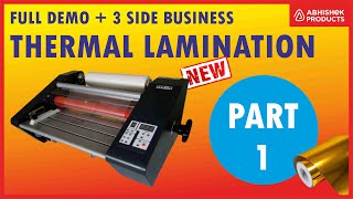 Thermal Lamination Full Demo Part 1 How To Assemble  Buy  abhishekidcom [upl. by Ysle]