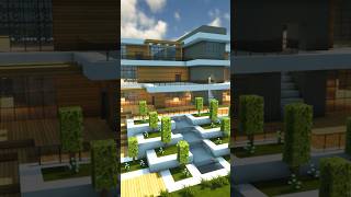 30 min Haus Update minecraft modern villa house shorts [upl. by Llerreg]