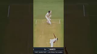 quotStarcs Stunning Strike Burns Bowled First Ball in Ashes Openerquot shorts shortsviral cricket [upl. by Leimad]