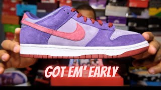 EARLY LOOK NIKE DUNK LOW PLUM REVIEW  UGLY DUCKLING PACK [upl. by Yzeerb]