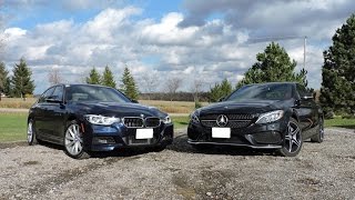 2016 BMW 340i M Sport vs 2016 Mercedes Benz C450 AMG [upl. by Norrabal]