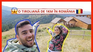 100 kmh pe cea mai lungă tiroliană din România Megatiroliana La Palma [upl. by Aicilaana]