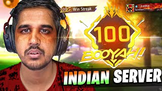 FIRST 100 STREAK IN INDIAN SERVER 🔥 [upl. by Lotsyrk]