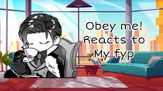 Obey me React to my fyp ll Gacha x obey me ll [upl. by Mozes531]