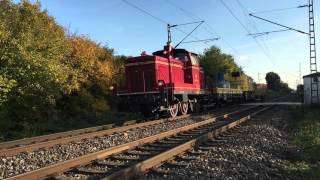 Vorbild Video BR 260 109 4 mit Kranwagen der Fa Kölngleis [upl. by Ibson165]