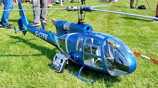 STUNNING  HUGE RC SA341 GAZELLE SCALE MODEL TURBINE HELICOPTER  FLIGHT DEMONSTRATION [upl. by Sad]