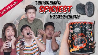 We Tried The Infamous Ghost Pepper Chips  Eatbook Vlogs  EP 59 [upl. by Arabeila312]