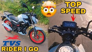 We Test the TVS Raider iGO 125 Top Speed [upl. by Sile]