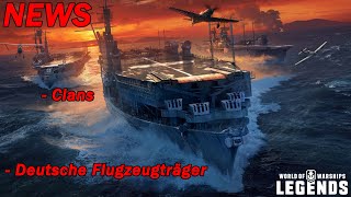 Deutsche Flugzeugträger angekündigt  Clan Info  World of Warships Legends [upl. by Lesli856]