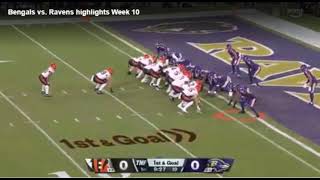 Bengals Ravens Lamar Jacksons 4 TD passes power [upl. by Taber13]