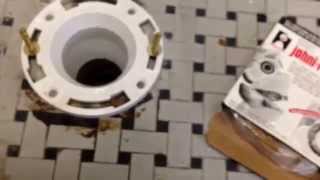 Toilet bowl flange repair [upl. by Spitzer625]