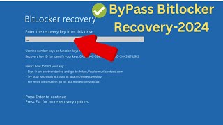 3 Ways to Bypass BitLocker Blue Screen in Windows 1011 2024   Find Your BitLocker Recovery Key [upl. by Mellicent]