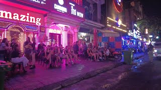 Beautiful Nightlife Scene Phnom Penh Virtual Walk  Cambodia Trip 4k [upl. by Mordy]