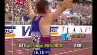 Jonathan Edwards Triple Jump WR [upl. by Sandra386]